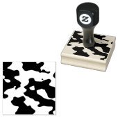 牛のパターン(白黒) ラバースタンプ (押印)