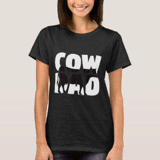 牛のパパ牛 父親へのギフト 動物園の動物 Tシャツ