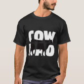 牛のパパ牛 父親へのギフト 動物園の動物 Tシャツ (正面)