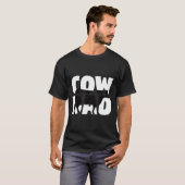 牛のパパ牛 父親へのギフト 動物園 Tシャツ (正面フル)