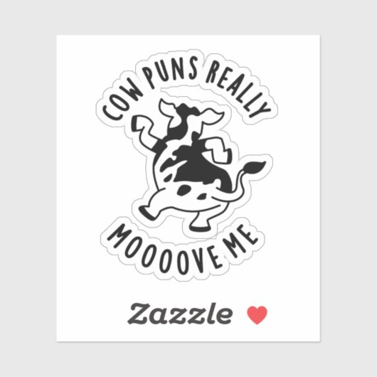 牛のパンは本当に私の動物のパおもしろいンを移動 シール (シート)