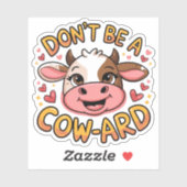 牛のパンプンのステッカーではないおもしろい。 シール (シート)