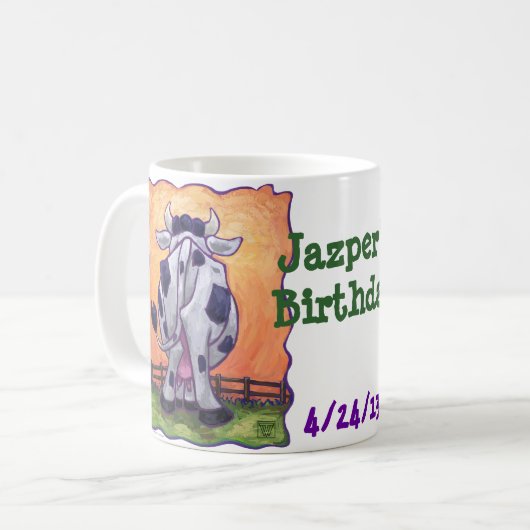 牛のパーティーセンター コーヒーマグカップ (正面左)