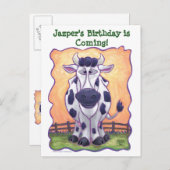 牛のパーティーセンター 案内ポストカード (正面/裏面)