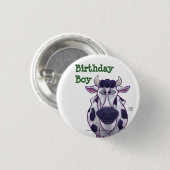 牛のパーティーセンター 缶バッジ (正面&裏面)