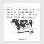 牛のビニールカスタムシールを見る シール (シート)