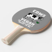 牛のビーガンだから必要ない 卓球ラケット (正面アングル)