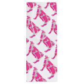 牛のピンクと白のシルエット ワインギフトバッグ (裏面)