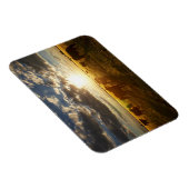 牛のフィールド，日の入 マグネット (右側)