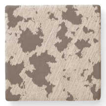 牛のフェイクプリントブラウンとクリーム