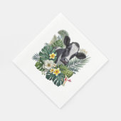 牛のフローラジャングル、熱帯牛 スタンダードランチョンナプキン (角)