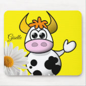 牛のフローラマウスパッド!マウスパッド マウスパッド (正面)