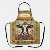 牛のフローラ エプロン (正面)