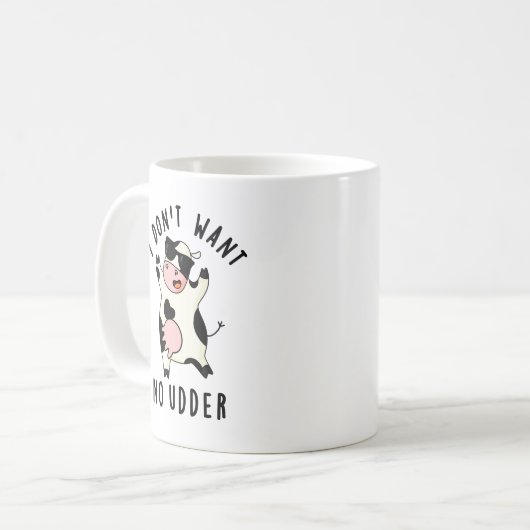 牛のフンはおもしろい要らない コーヒーマグカップ (正面左)