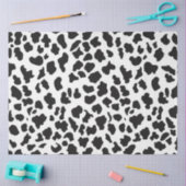 牛のプリントパターン 薄葉紙 (クラフト)