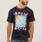 牛のプリント数学コスチュームアイディア子供と乗算 Tシャツ (正面)