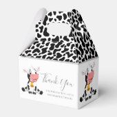 牛のプリント白黒のビーフボックス フェイバーボックス (裏面サイド)