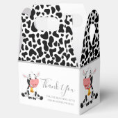 牛のプリント白黒のビーフボックス フェイバーボックス (オープン)