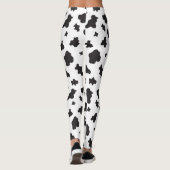 牛のプリント白黒 レギンス (裏面)