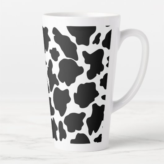 牛のプリント カフェラテマグ (右)