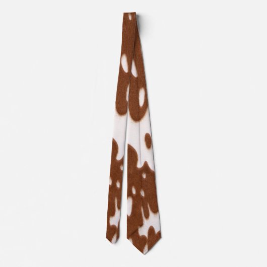 牛のプリント ネクタイ (裏面)