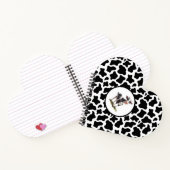 牛のプリント ノートブック (内部)