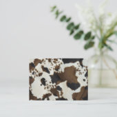 牛のプリント 名刺 (スタンド正面)