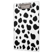 牛のプリント、牛のパターン、牛の斑点、白黒 クリップボード (左)