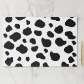 牛のプリント、牛のパターン、牛の斑点、白黒 ペーパーパッド (インサイチュ)