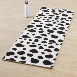 牛のプリント、牛のパターン、牛の斑点、白黒 ヨガマット