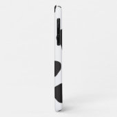 牛のプリント、牛のパターン、牛の斑点、白黒 Case-Mate iPhoneケース (裏面/左)