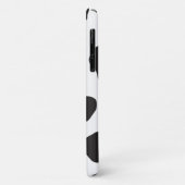 牛のプリント、牛のパターン、牛の斑点、白黒 Case-Mate iPhoneケース (裏面/左)