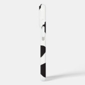 牛のプリント、牛のパターン、牛の斑点、白黒 Case-Mate iPhoneケース (裏面 / 左)