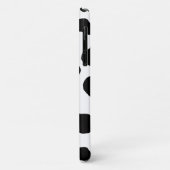 牛のプリント、牛の斑点、白黒、モノグラム Case-Mate iPhoneケース (裏面/左)