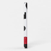 牛のプリント、牛の斑点、白黒、モノグラム Case-Mate iPhoneケース (裏面/右)