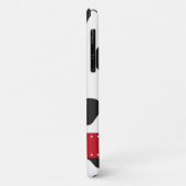 牛のプリント、牛の斑点、白黒、モノグラム Case-Mate iPhoneケース (裏面/左)