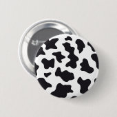 牛のプリント 缶バッジ (正面&裏面)