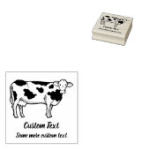 牛のプロファイルのゴム印 ラバースタンプ (押印)
