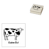 牛のプロファイルのゴム印 ラバースタンプ (押印)