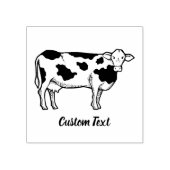 牛のプロファイルのゴム印 ラバースタンプ (インプリント)