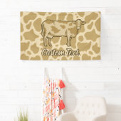 牛のプロファイルのバナー 横断幕 (インサイチュ)