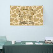 牛のプロファイルのバナー 横断幕 (トレードショー)