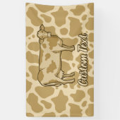 牛のプロファイルのバナー 横断幕 (縦)