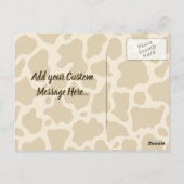 牛のプロファイルはがき ポストカード (裏面)