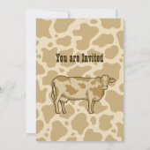 牛のプロファイル招待状 招待状 (裏面)