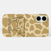 牛のプロファイル Case-Mate iPhoneケース (裏面 (横))