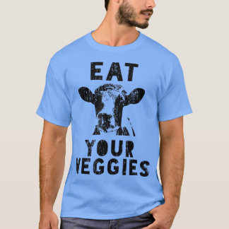 牛のベジタリアン食べは、動物の権利のためのあなたの野菜 Tシャツ