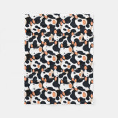 牛のベビーブランケット フリースブランケット (正面)