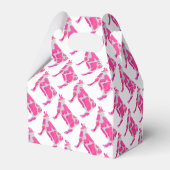 牛のホットピンクと白のシルエット フェイバーボックス (裏面サイド)