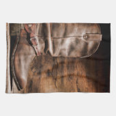 牛のボーイブーツ平国ロープキッチンディッシュタオル キッチンタオル (横)